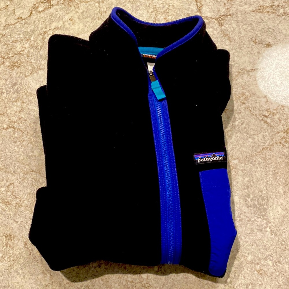 Patagonia Synchilla Black Zip-Up Fleece Jacket
